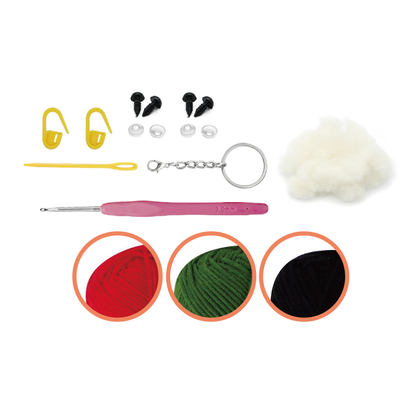 Cherries Keychain - DIY Crochet Kit