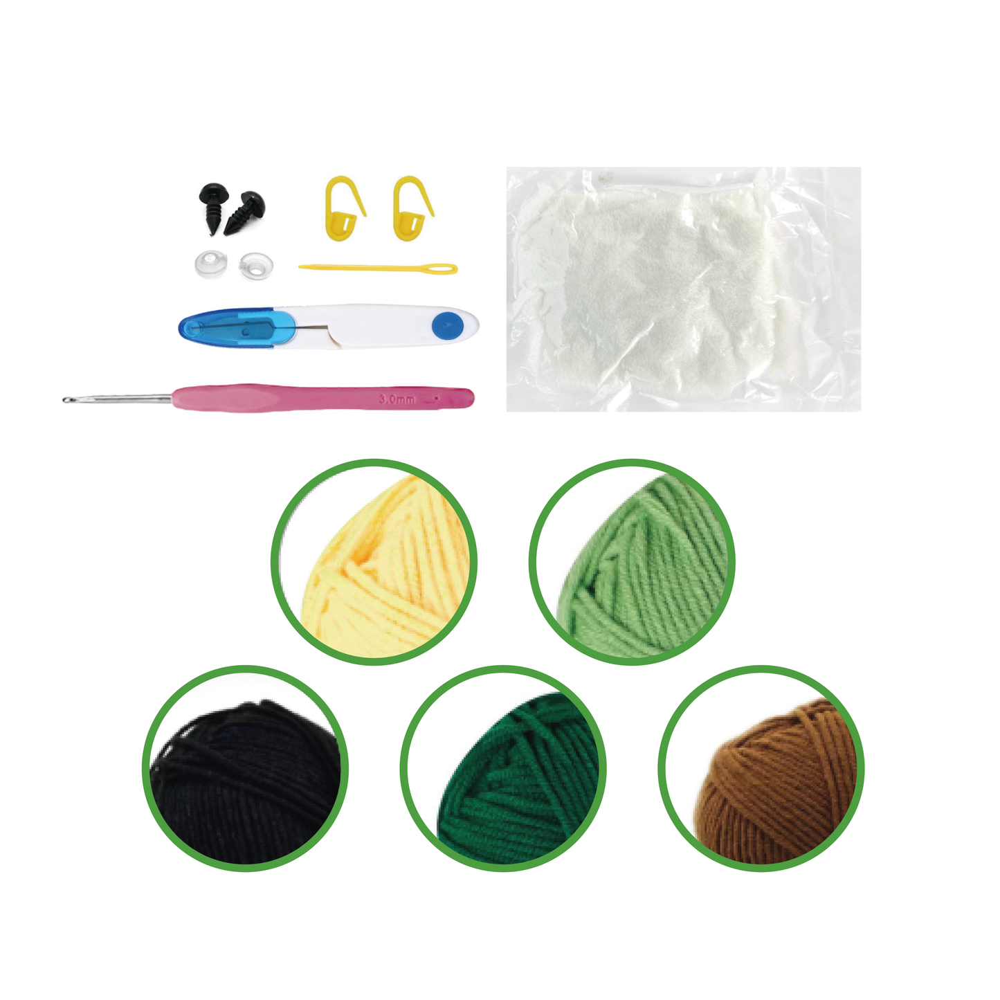 Mini Brocoli Buddy - DIY Crochet Kit