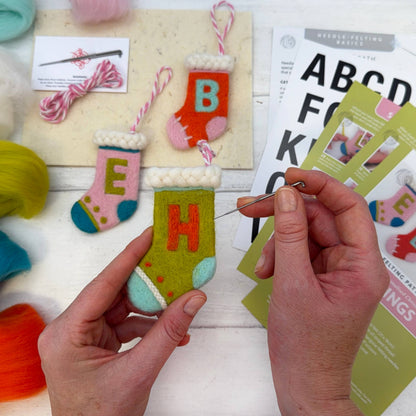Christmas Stocking - Needle Felting Kit
