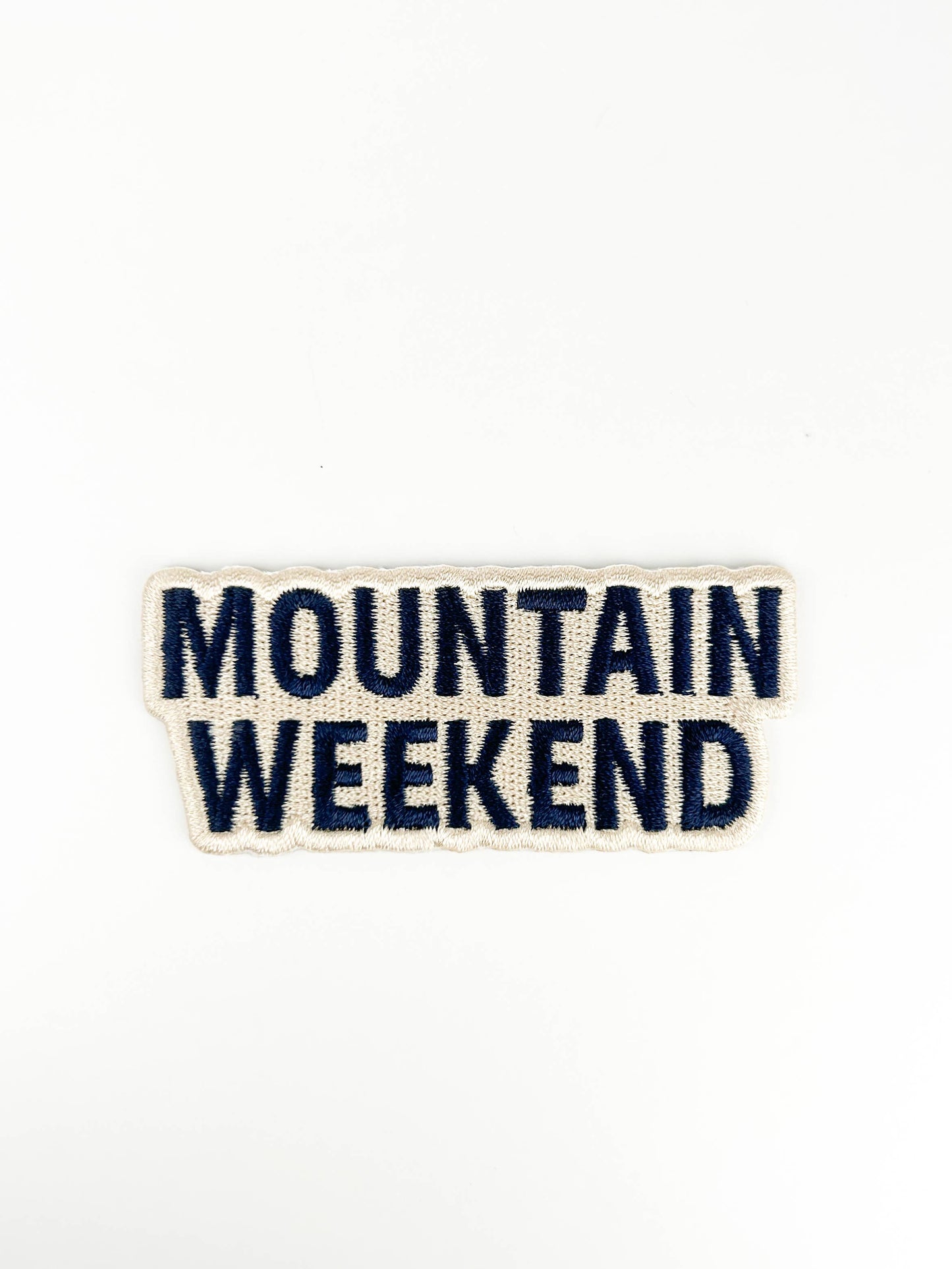 Mountain Weekend - Embroidered Iron-On Patch