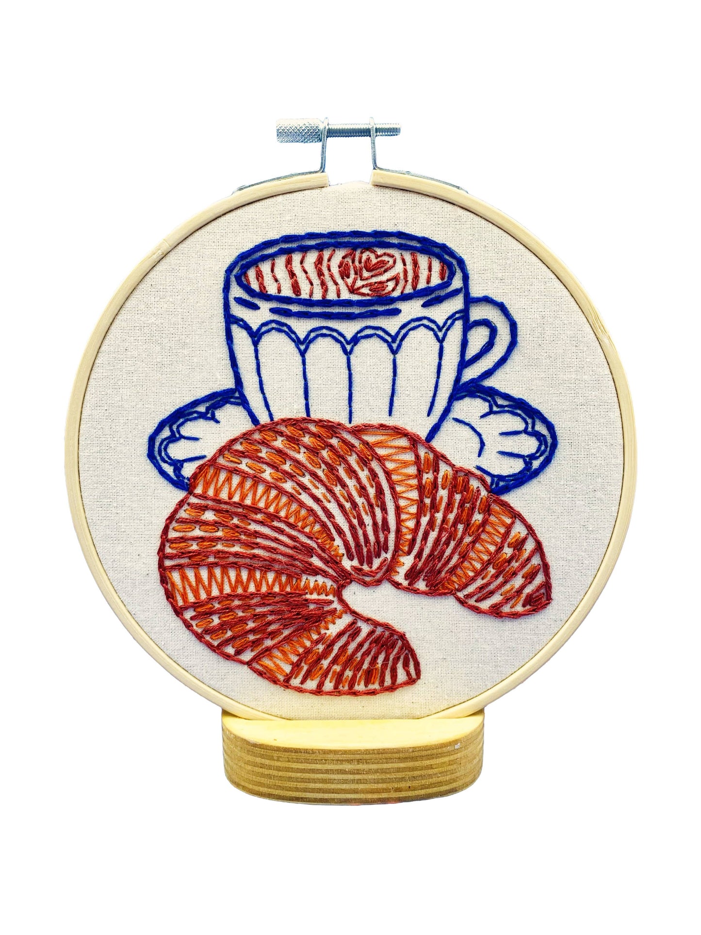 Croissant - Complete Embroidery Kit