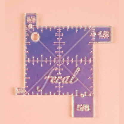 Iridescent Seam Gauge – 2" Square