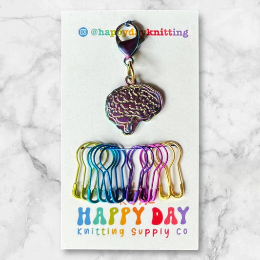 Bright Minds Stitch Marker Set