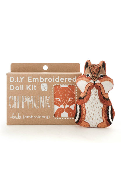 Chipmunk (Level 3) - Embroidery Kit