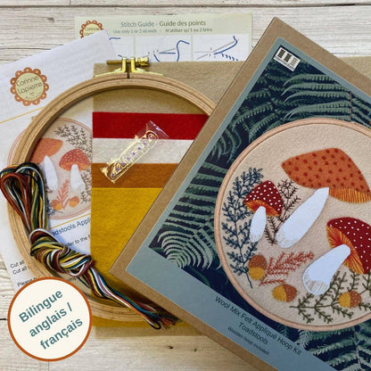 Toadstool Appliqué - Embriodery Craft Kit