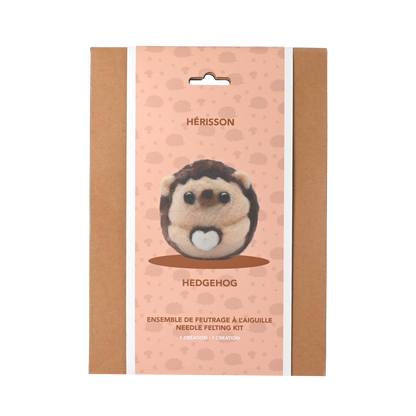 Hedgehog Needle Felting Kit