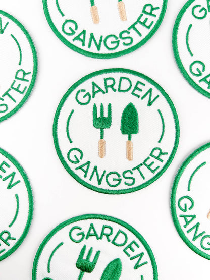 Garden Gangster - Embroidered Iron On Patch