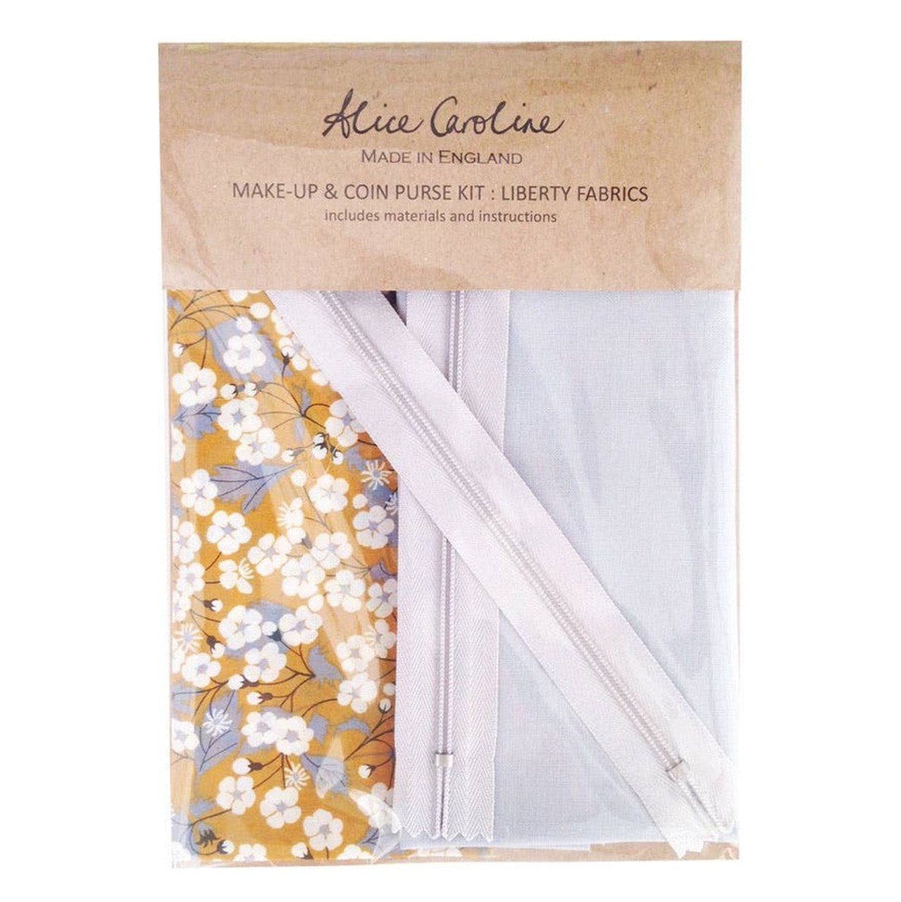 Liberty Tana Lawn Mixed Colours Make-Up & Coin Purse Kit