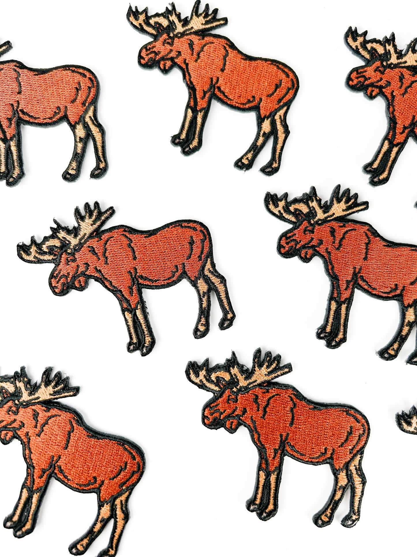 Moose - Embroidered Iron-On Patch