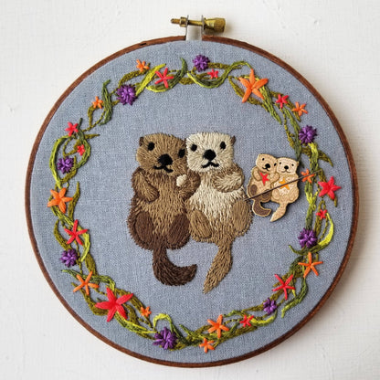 Sea Otters - Enamel Needle Minder