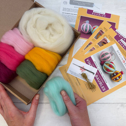Vintage Baubles - Needle Felting Kit