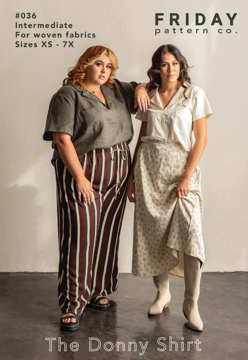 Donny Shirt - Sizes XS-7X  - Paper Pattern