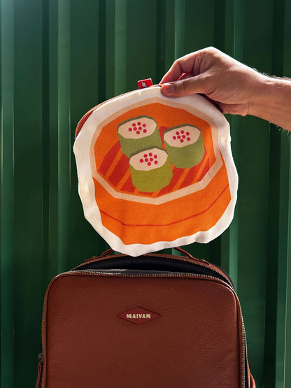 Foodie Canvas Zipper Pouches by Maivan Goodies Co.