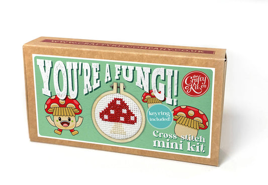 'You're a Fungi!' | Mini Matchbox Cross Stitch Kit