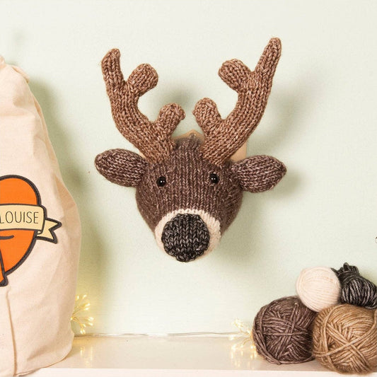 Mini Deer Head Knitting Kit by Sincerely Louise