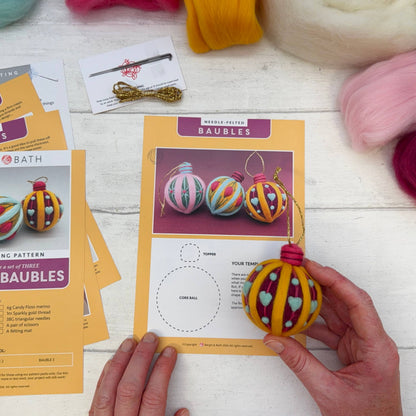Vintage Baubles - Needle Felting Kit