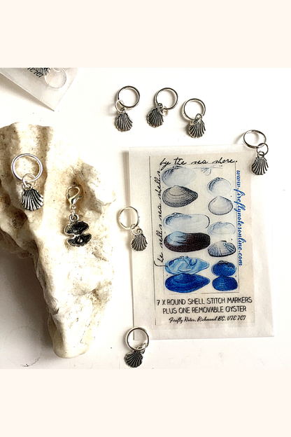 Sea Shell Stitch Marker Set (8 Pieces)