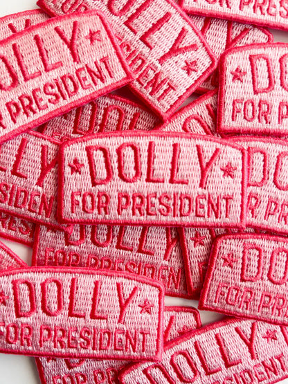 Dolly for President - Iron-On Patch