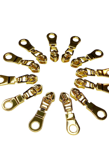 Zipper Pulls (Gold, Nickle or Rainbow Iridescent) 6pcs
