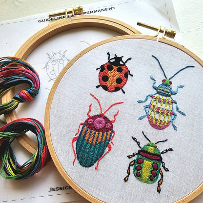 Beetle Collection - Embroidery Kit
