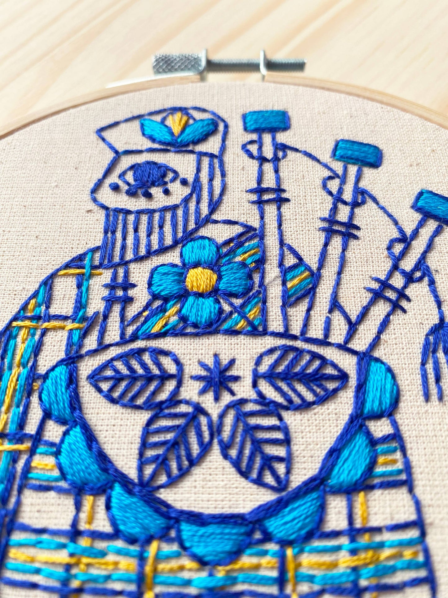 Bagpiper - Complete Embroidery Kit
