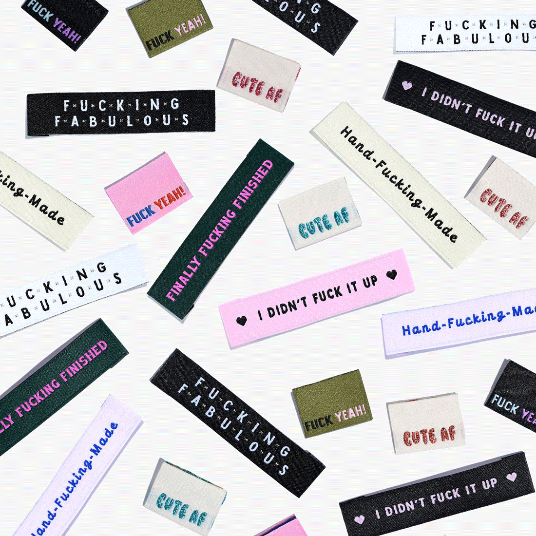 Finally Fucking Finished Woven Labels by KATM