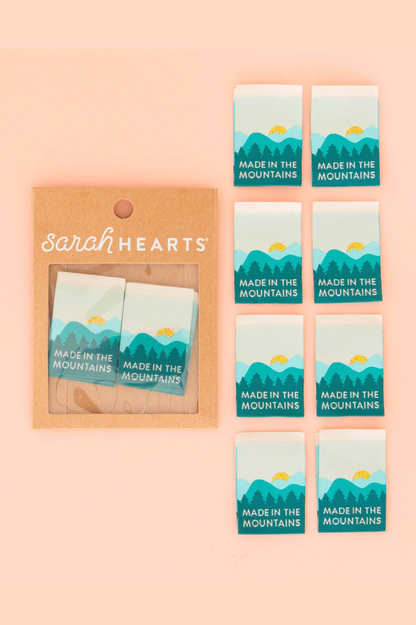 Made in the Mountains - Sewing Woven Label by Sarah Hearts