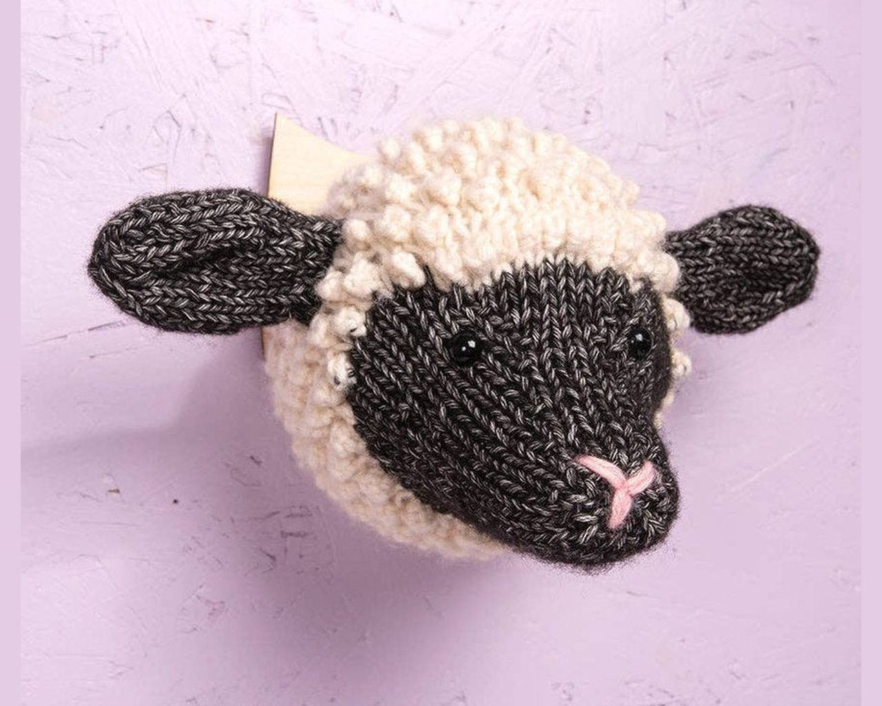 Mini Shropshire Sheep Head Knitting Kit by Sincerely Louise
