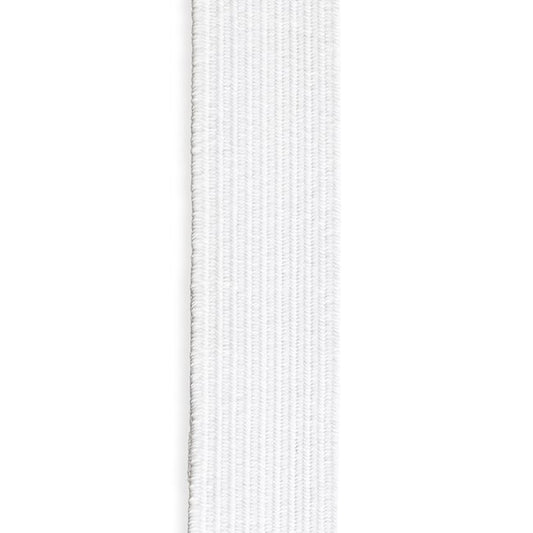Braided Elastic 1" - White (Per Meter)
