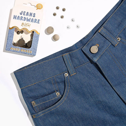 Jeans Hardware Kit | Aged Brass, Pewter & Matte Black