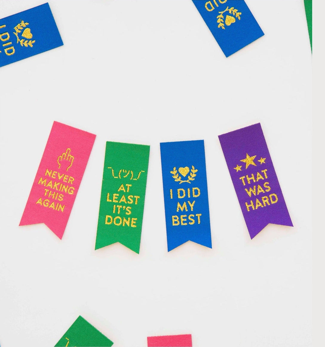 Sarcastic Award Ribbon Multipack Sewing Labels by Sarah Hearts