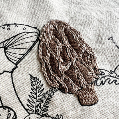 Grow Through What You Go Through Tote Bag Embroidery Kit