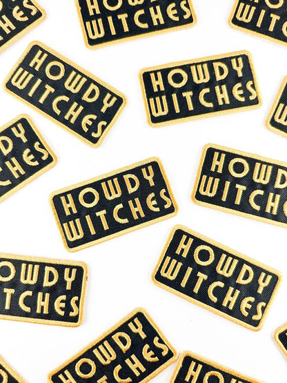 Howdy Witches - Embroidered Iron-On Patch