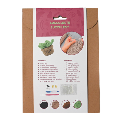 Succulent - DIY Crochet Kit