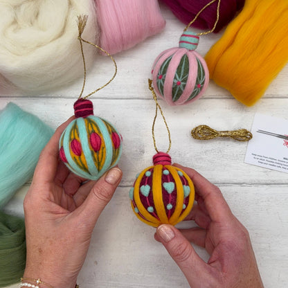 Vintage Baubles - Needle Felting Kit