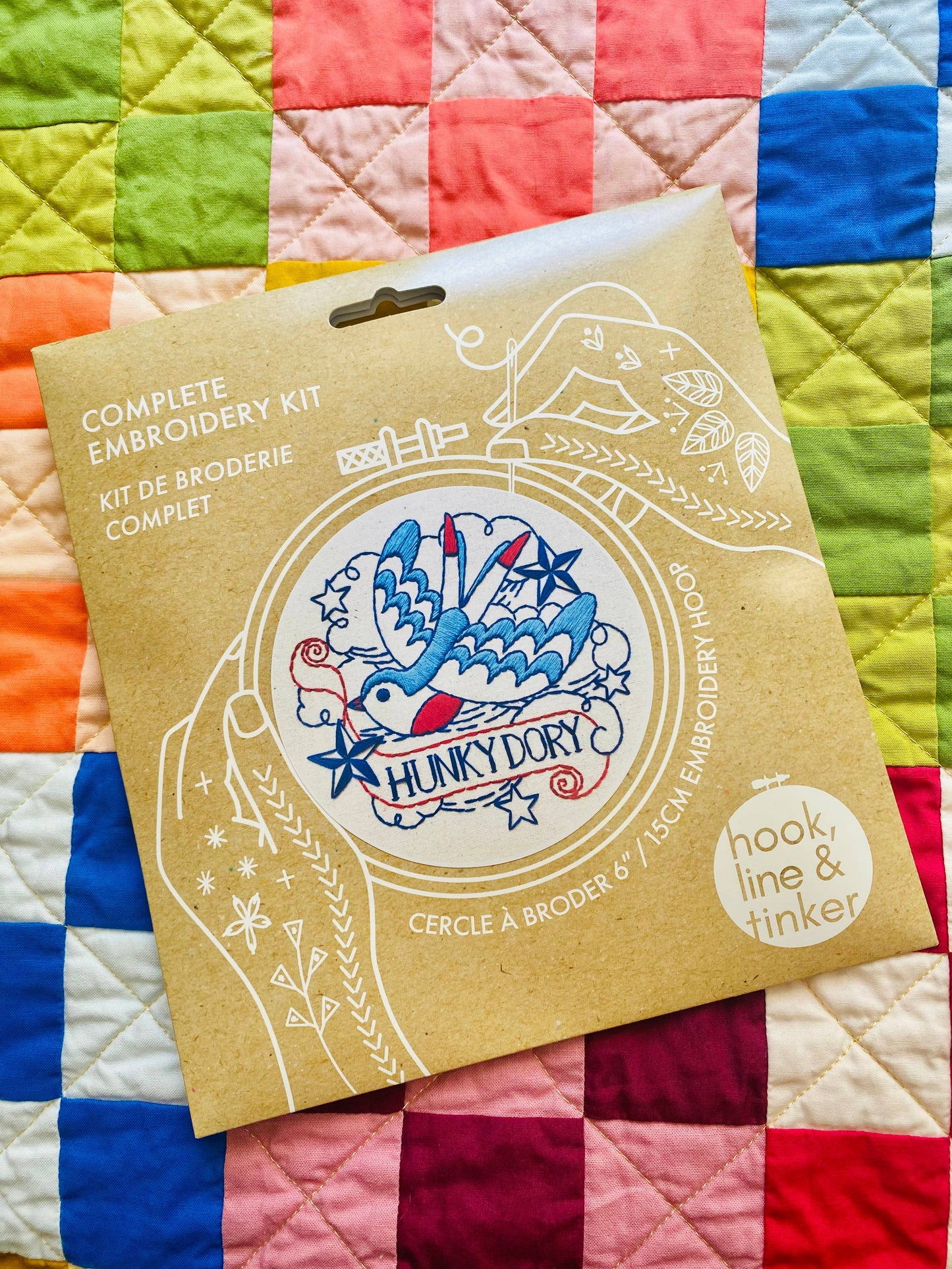 Hunky Dory - Complete Embroidery Kit