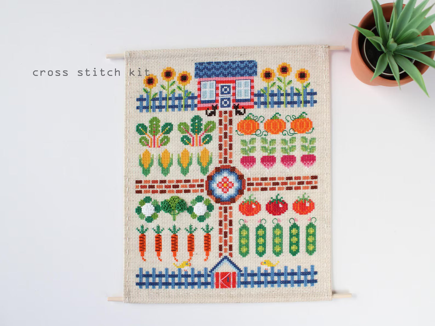 Kitchen Garden Sampler - Cross Stitch Kit