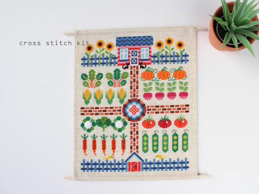 Kitchen Garden Sampler - Cross Stitch Kit