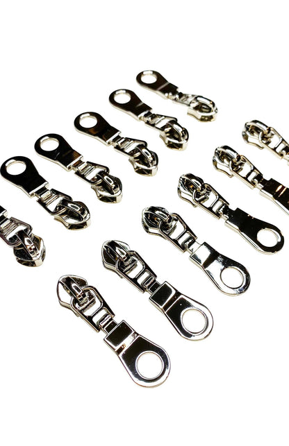 Zipper Pulls (Gold, Nickle or Rainbow Iridescent) 6pcs