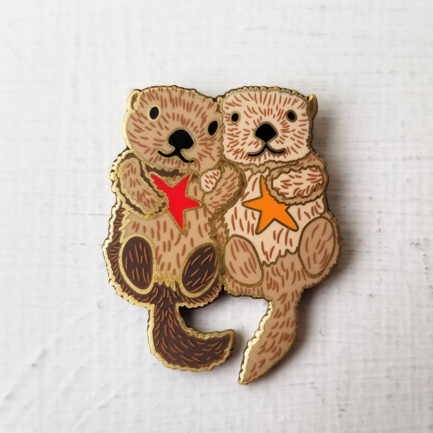 Sea Otters - Enamel Needle Minder