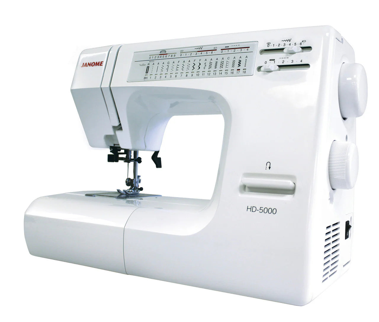Janome - HD5000 Heavy Duty Sewing Machine - Professional Quilting & Sewing | Built-in Needle Threader