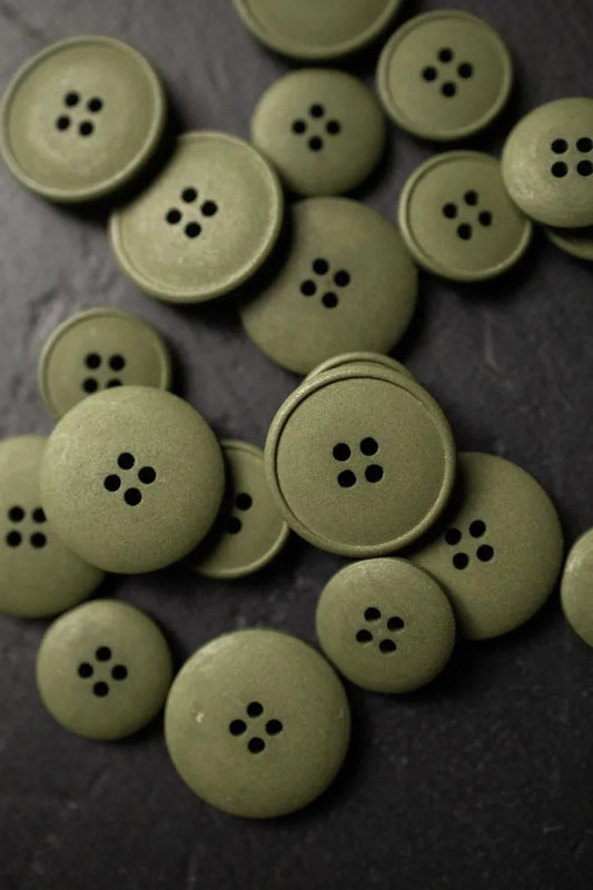 Campania Green Hemp Buttons (15mm or 20mm) - Mechant & Mills