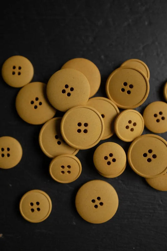 Yellow Hemp Buttons (15mm or 20mm) - Mechant & Mills