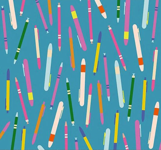 Salutations (Vintage Blue) - Ruby Star Society (Per ½ Meter)