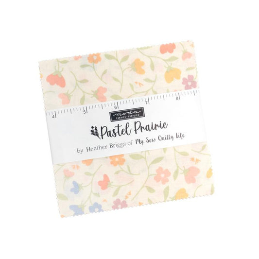 Pastel Prairie Charm Pack - (5" Squares) by Heather Briggs of My Sew Quilty Life