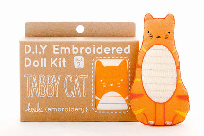 Tabby Cat (Level 1) - Embroidery Kit