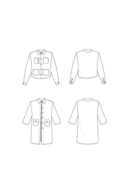 The Ilford Jacket - Sizes XS-7X  - Paper Pattern
