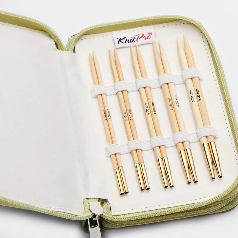 Bamboo Starter Interchangeable Circular Needle Set (13cm/5")