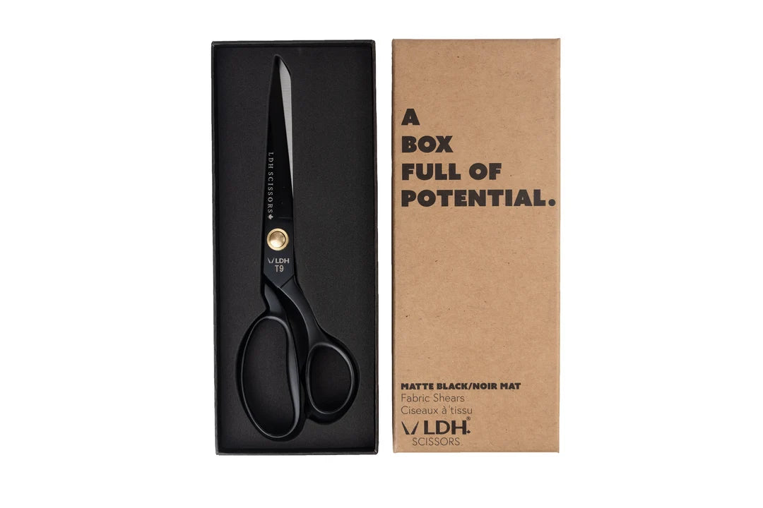 9.5" Matte Black Fabric Shears  - LDH