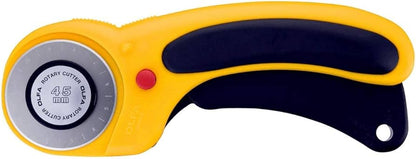 Olfa Deluxe Ergonomic Rotary Cutter - Magenta or Yellow - 45mm